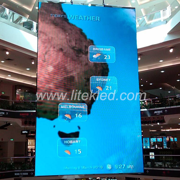 Indoor Brushed Aluminum LED Display